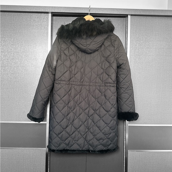 BLUE DUCK REVERSIBLE FUR AND DOWN JACKET size L - Picture 4 of 4